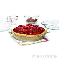 Anchor Hocking Oven Basics 5-Piece Glass Bakeware Set with Pie Plates Measuring Cup and Mixing Bowls - B00CE6QQXI